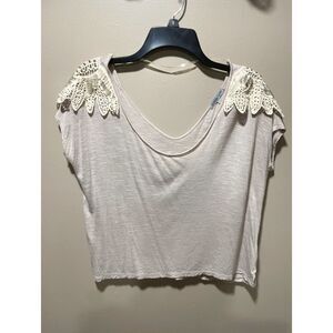 Embellished Sleeve Crop Top